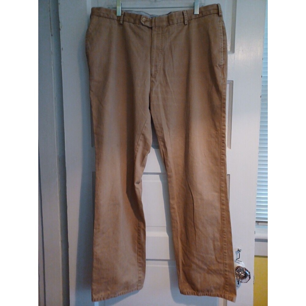 Peter Millar beige brown chino pants mens 38x31 pima cotton classic work golf